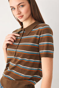 PRETTY IN PARADISE POLO TOP