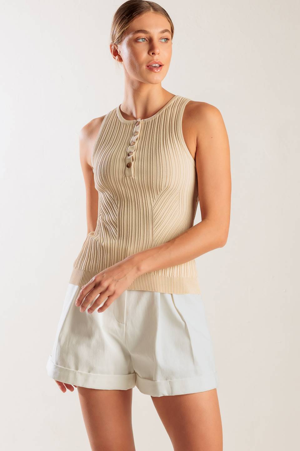 THINKING ABOUT YOU KNIT TANK TOP