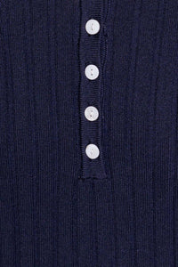 SO MAGNETIC NAVY SWEATER MIDI DRESS