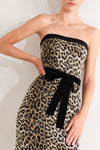 WILD ROMANCE LEOPARD KNIT MIDI DRESS