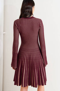 VERTICAL GRACE SWEATER MINI DRESS