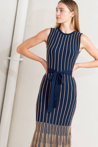 SMOOTH WEIGHTED FEEL KNIT MIDI DRESS