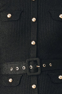 CITY AFTER DARK MIXED MEDIA MIDI DRESS