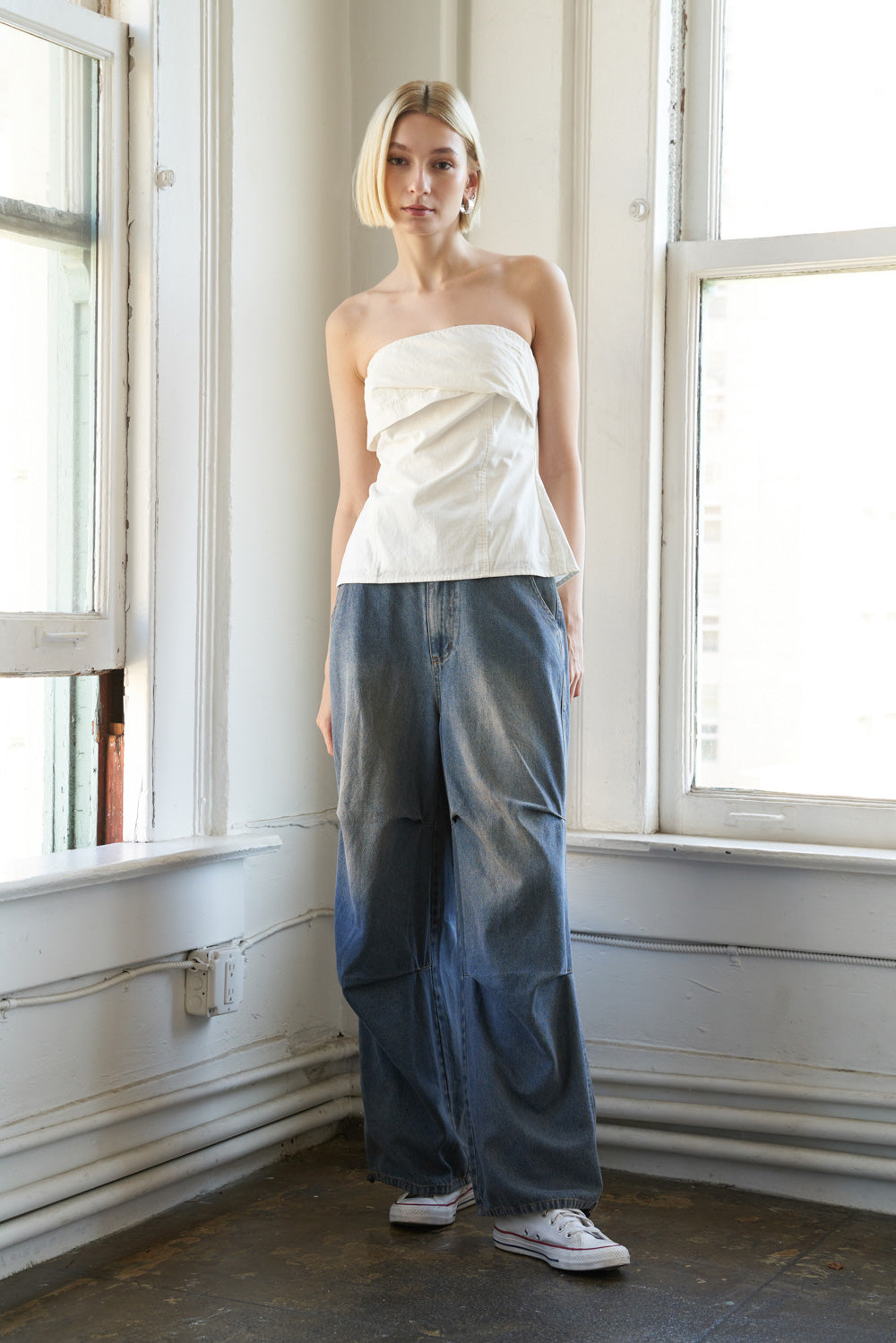 LONGING AND LOVE WOVEN TOP