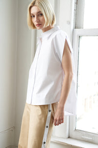 MUCH TO CELEBRATE POPLIN TOP