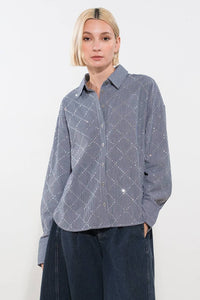 GRACEFUL APPEARANCE WOVEN TOP