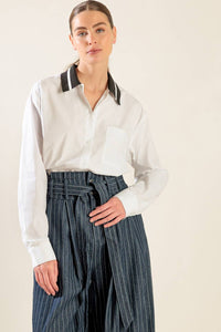 CAUSE A COMMOTION WOVEN TOP