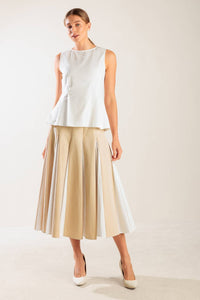 FIRST DATE WHITE WOVEN TOP