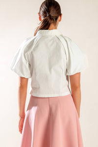 MEET YOU AT THE GARDEN WOVEN TOP