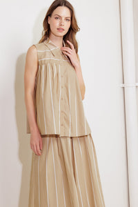 SOMEWHERE TO BE WOVEN TOP