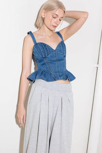 WHISPER SOFTLY BLUE DENIM TOP
