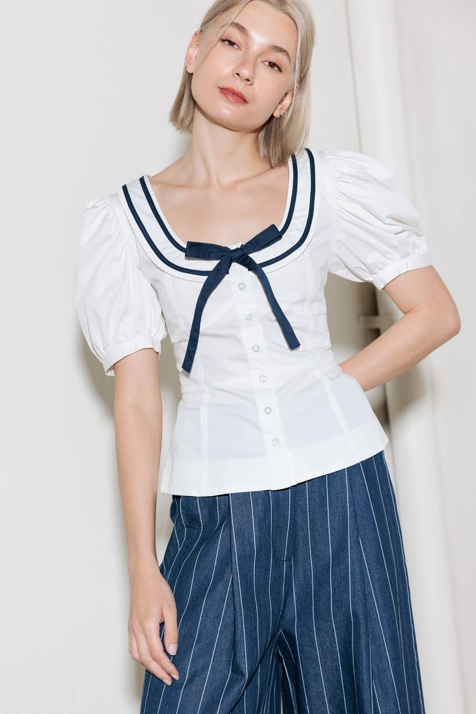 THE SWEETEST TOUCH WOVEN TOP