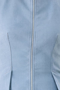 LUNA FLARE WOVEN TOP