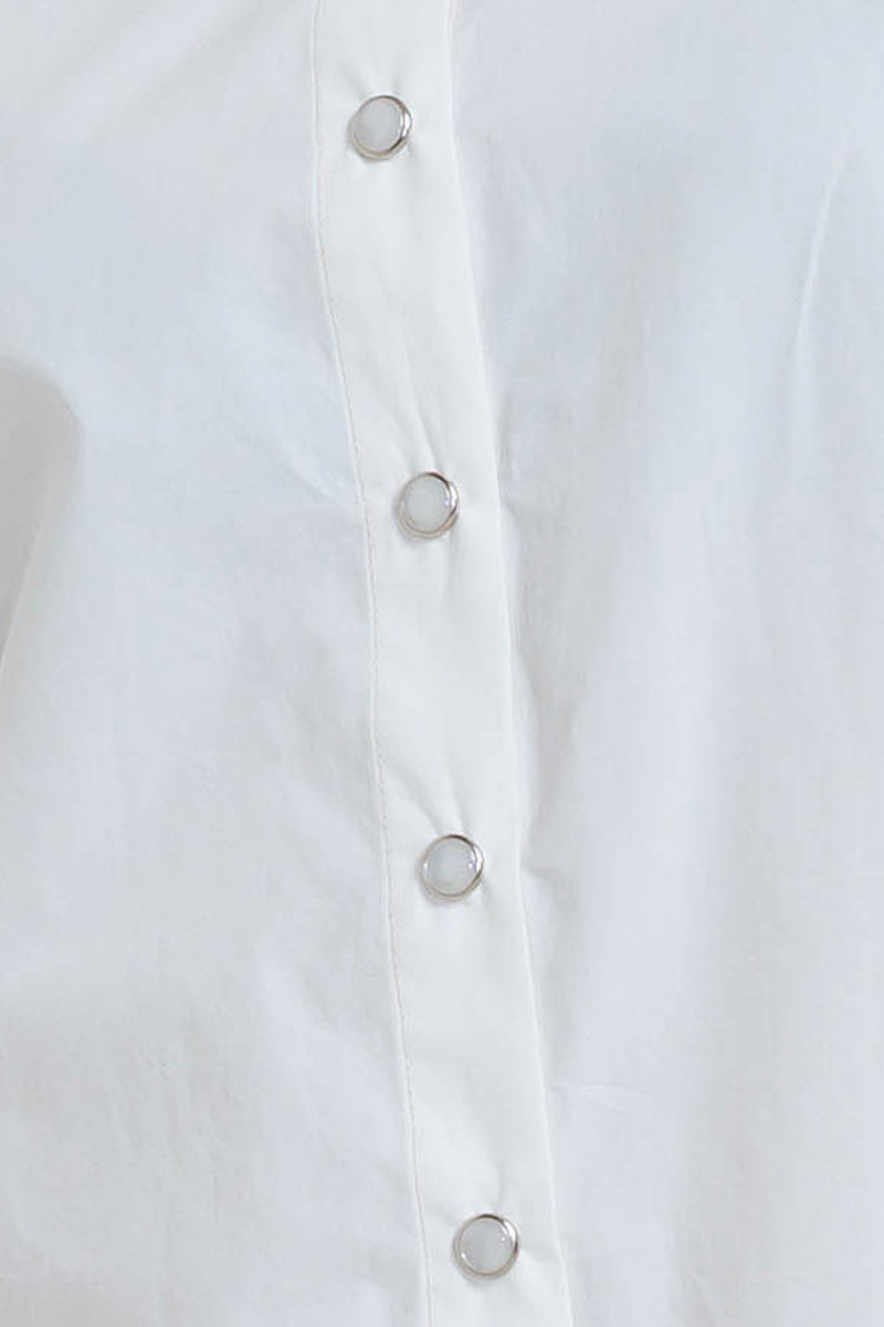 WHITE NOISE SOLID WOVEN TOP