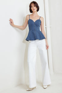 POWER POISE INDIGO CAMI TOP