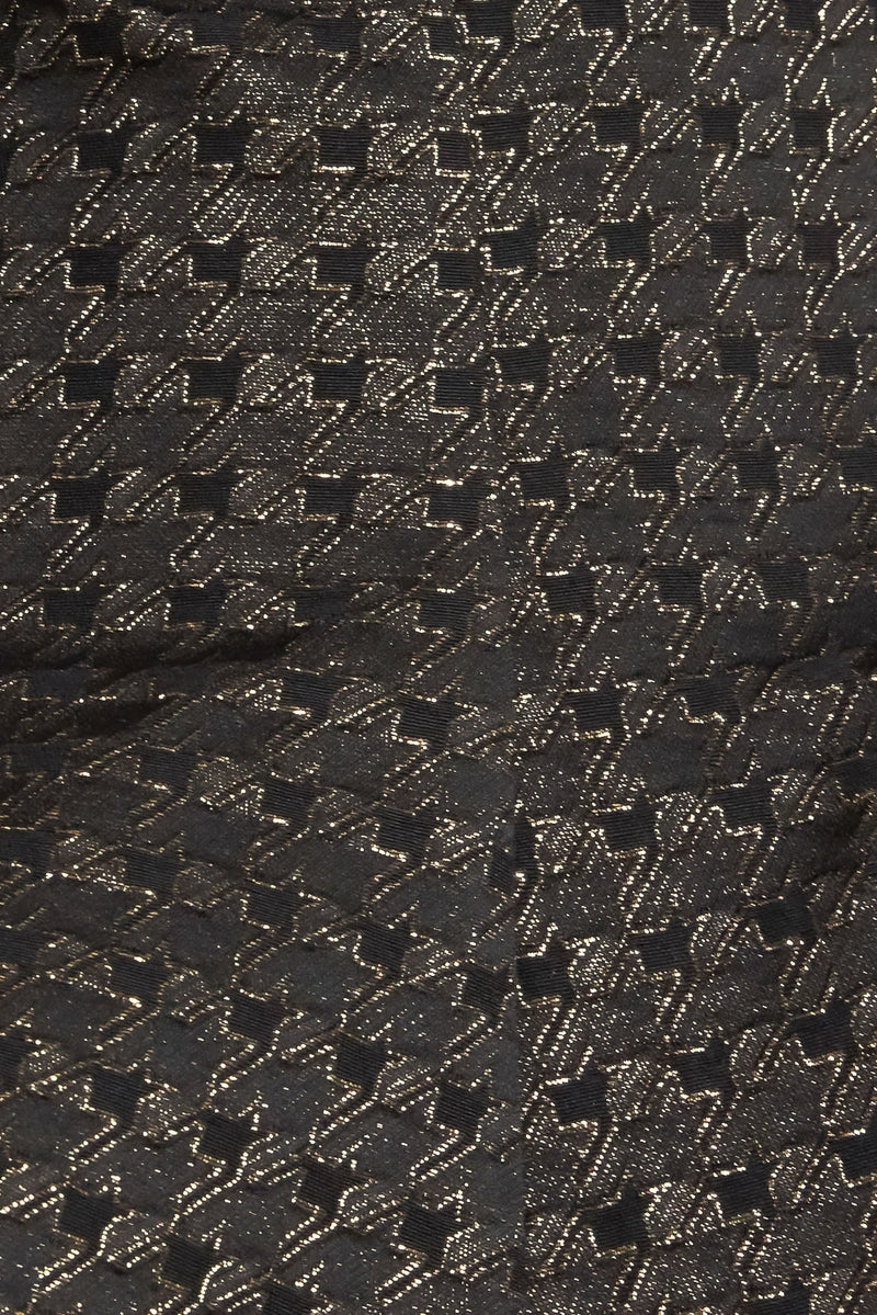 EVENING SCULPT METALLIC THREADED WOVEN TOP