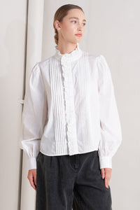 MILK CLOUD WOVEN TOP