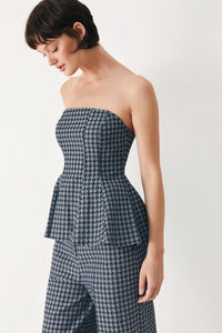NOIR SOCIETY WOVEN TUBE TOP