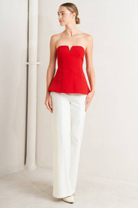 NOIR CONTOUR WOVEN TOP