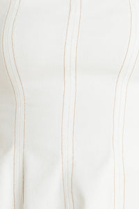 SUBTLE DRAMA WOVEN TOP