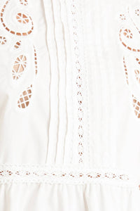 SILENT MORNING WOVEN TOP