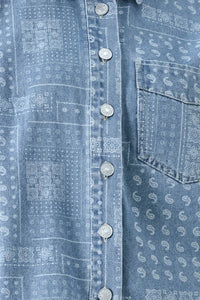 VINTAGE BANDANA DENIM JACKET