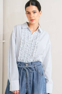 DAYLIGHT EDGE WOVEN TOP