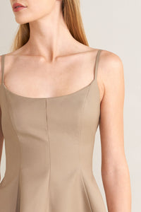 MANHATTAN PEPLUM WOVEN CAMI TOP