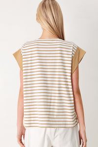 SUNSET MOOD STRIP KNIT TOP