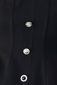 BLACK TIE PALAZZO KNIT TUBE TOP