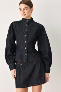 MODERN PREP DENIM TOP