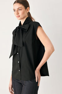 MODERN STATEMENT BOW WOVEN TOP