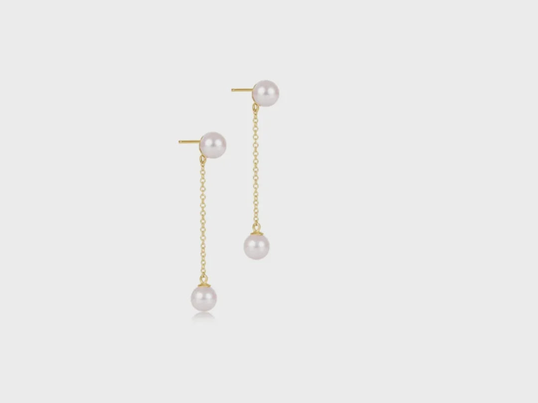 Simplicity Chain Gold Drop - Pearl 6mm