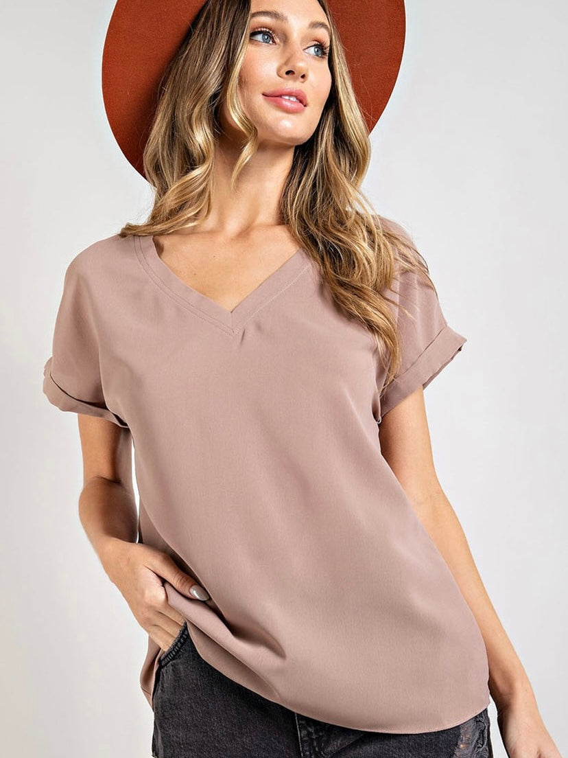 Holly Basic VNeck Top COCO