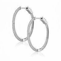 Kristen CZ Oval Hoop