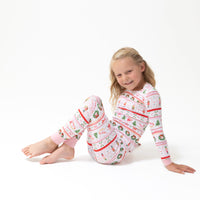 Sugar Plum Fairy - Nutcracker Fair Isle - Pink - Long Sleeve Loungewear Set