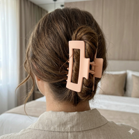 Peach Matte Hair Clip