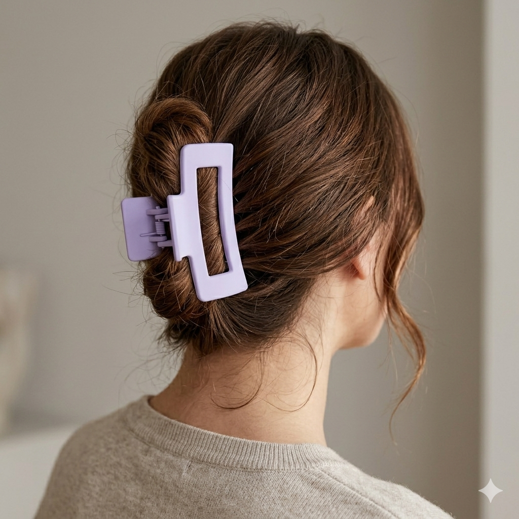Pastel Purple Matte Hair Clip