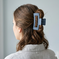Dark Blue Matte Hair Clip