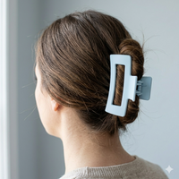 Pastel Blue Matte Hair Clip