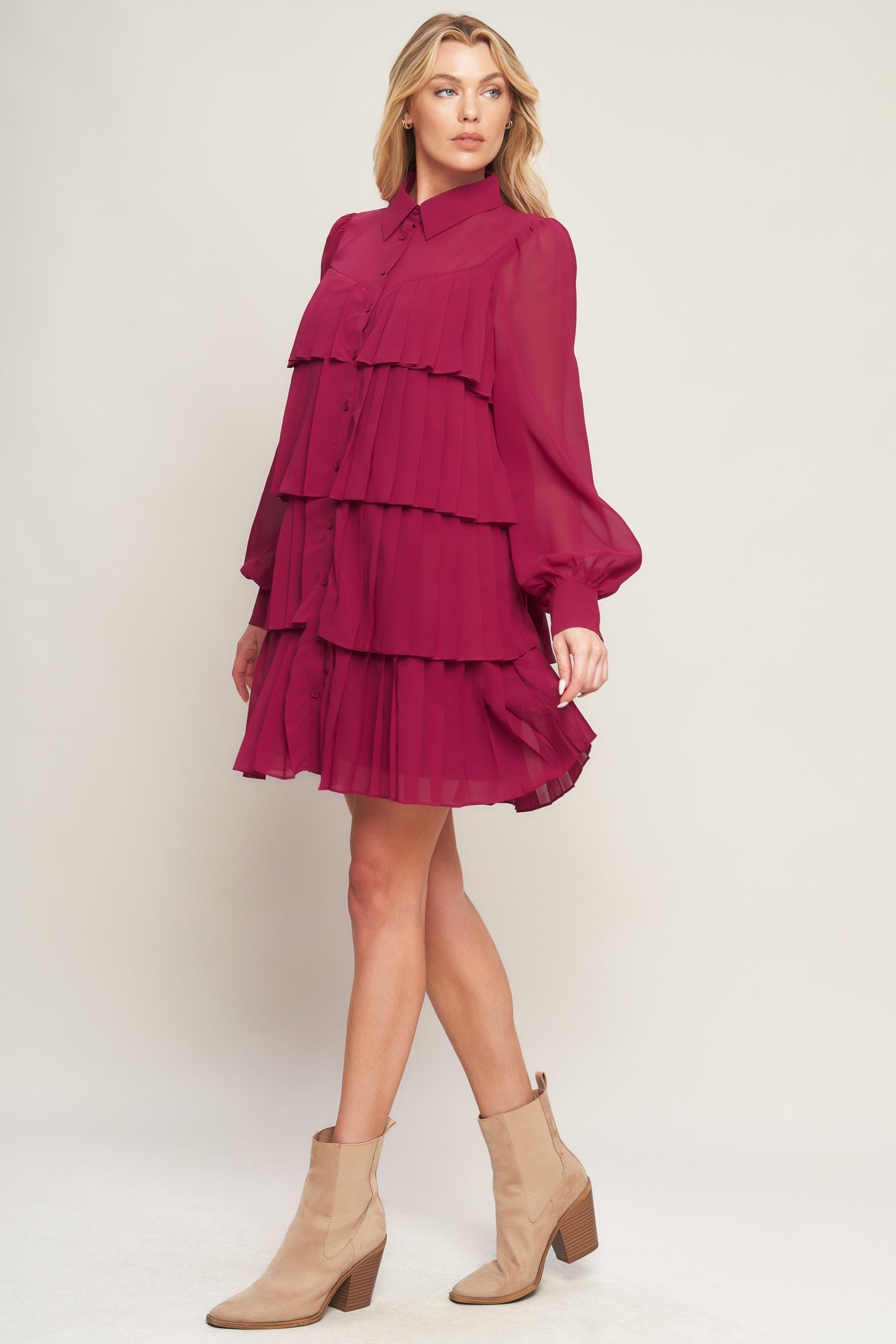 AN ABSOLUTE TREASURE WOVEN MINI DRESS