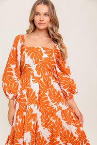 ALL THE DRAMA WOVEN MIDI DRESS