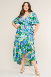 UNEXPECTED SURPRISE WOVEN HI-LO DRESS