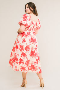 SUCCESSFULLY CUTE WOVEN MIDI DRESS