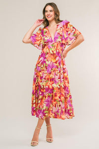START LOOKING WOVEN MIDI DRESS
