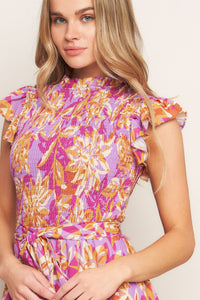 GETTING STARTED WOVEN MIDI DRESS