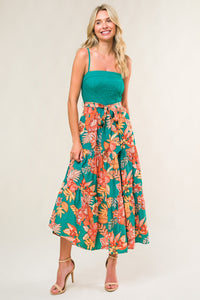 EVERMORE ELEGANCE WOVEN MIDI DRESS