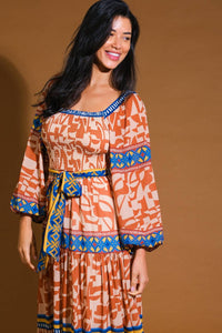 BITTER SWEET WOVEN MIDI DRESS