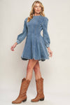 YOUR SWEETIE DENIM MINI DRESS