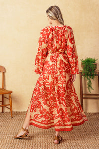 BACK IN ACTION WOVEN MIDI DRESS